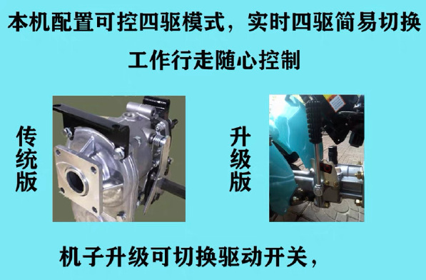 安晓四驱开沟机|173柴油动力 山地丘陵开荒开沟专用机型